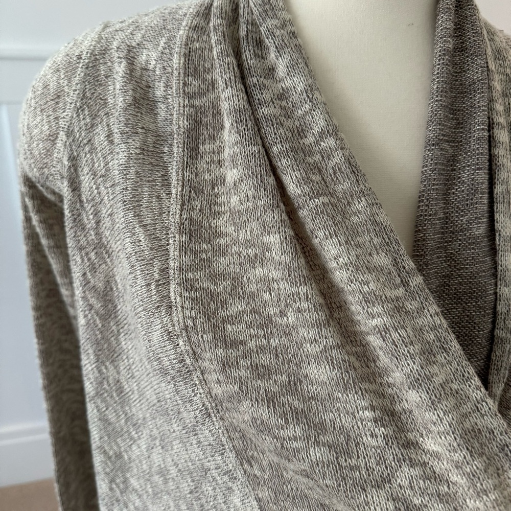 Guess Open Front Knit Cardigan With Draping, Grey… - image 5